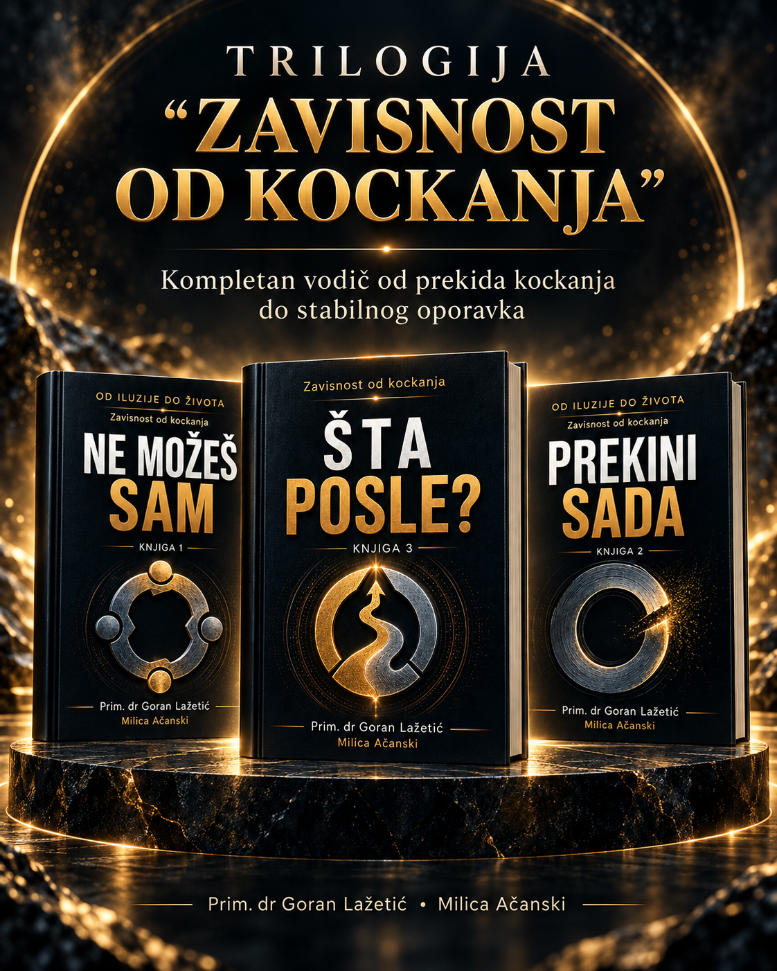 Trilogija Zavisnost od kockanja – Ne možeš sam, Prekini sada i Šta posle?